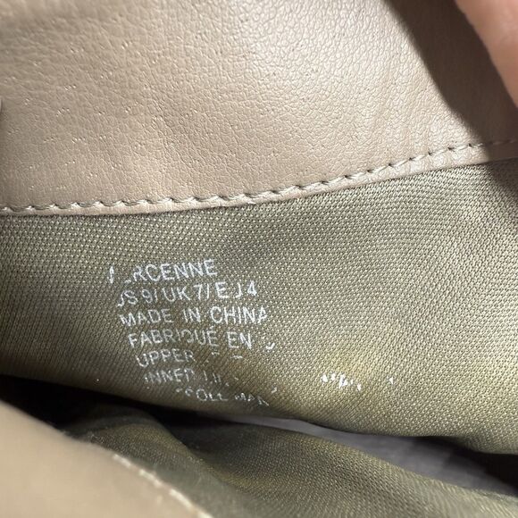 Just Fab Mercenne Fringe Ankle Bootie Womens Size 9 Sage Pointed Toe Suede - Picture 8 of 9